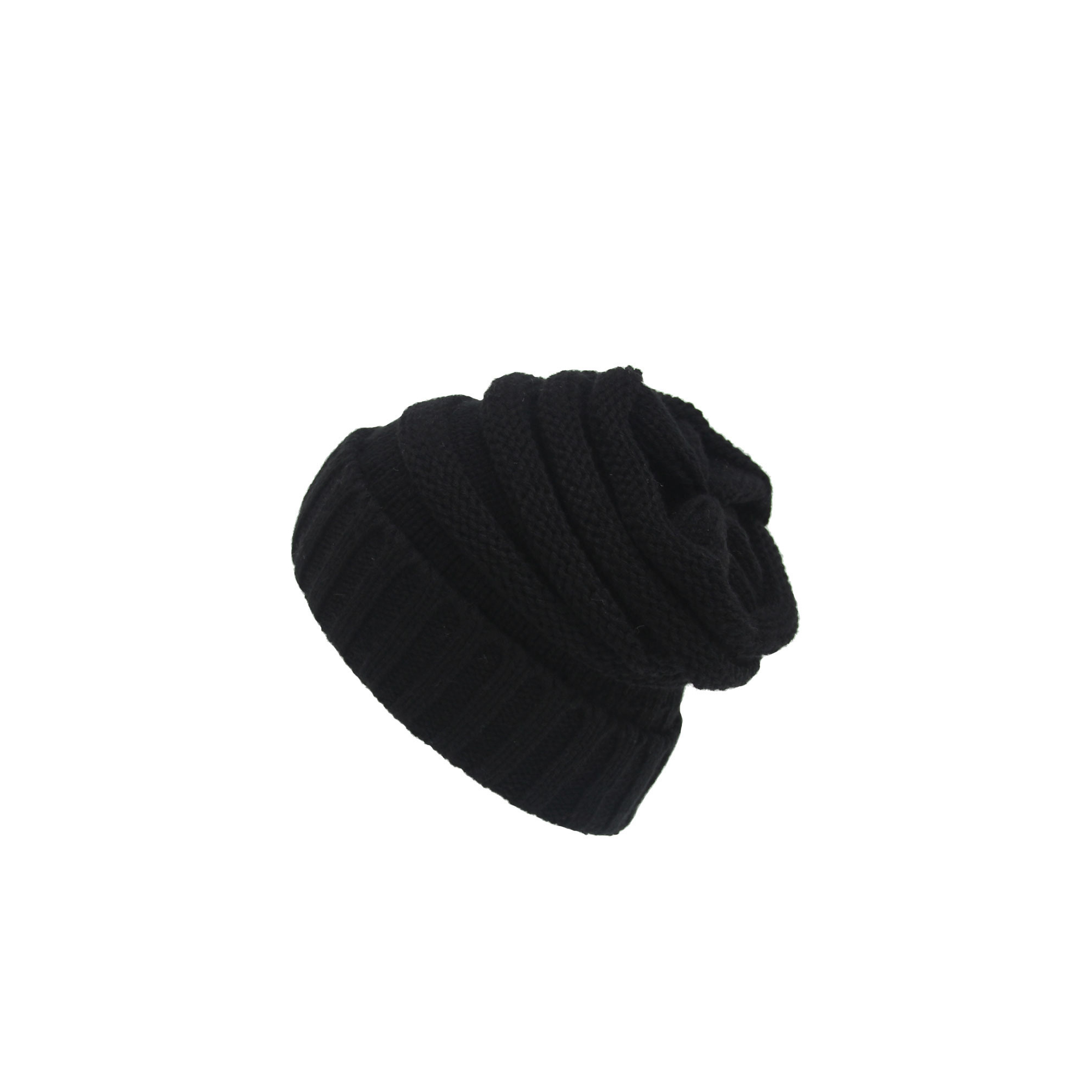 Acrylic Rib Knit Slouch Beanie 9