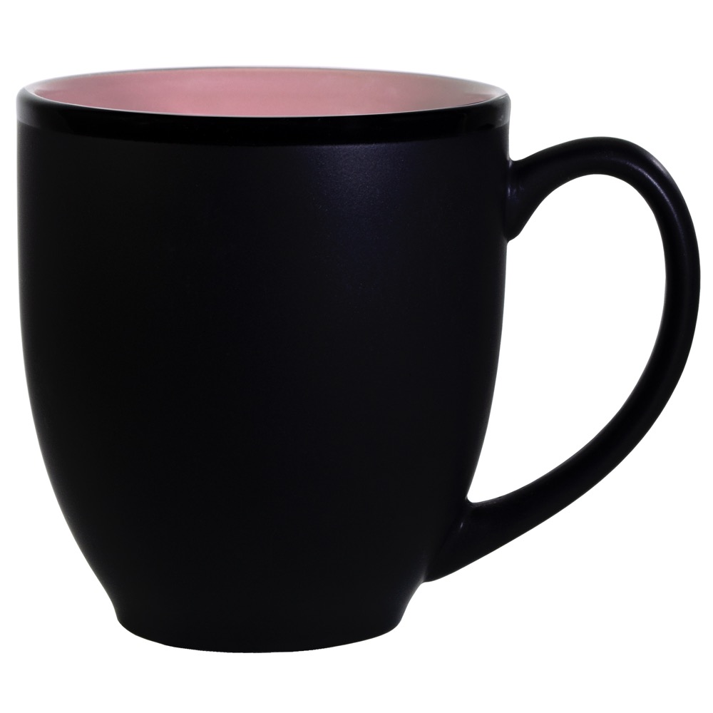 Hilo Bistro Two-Tone Matte Mug: Pink (16 Oz.)