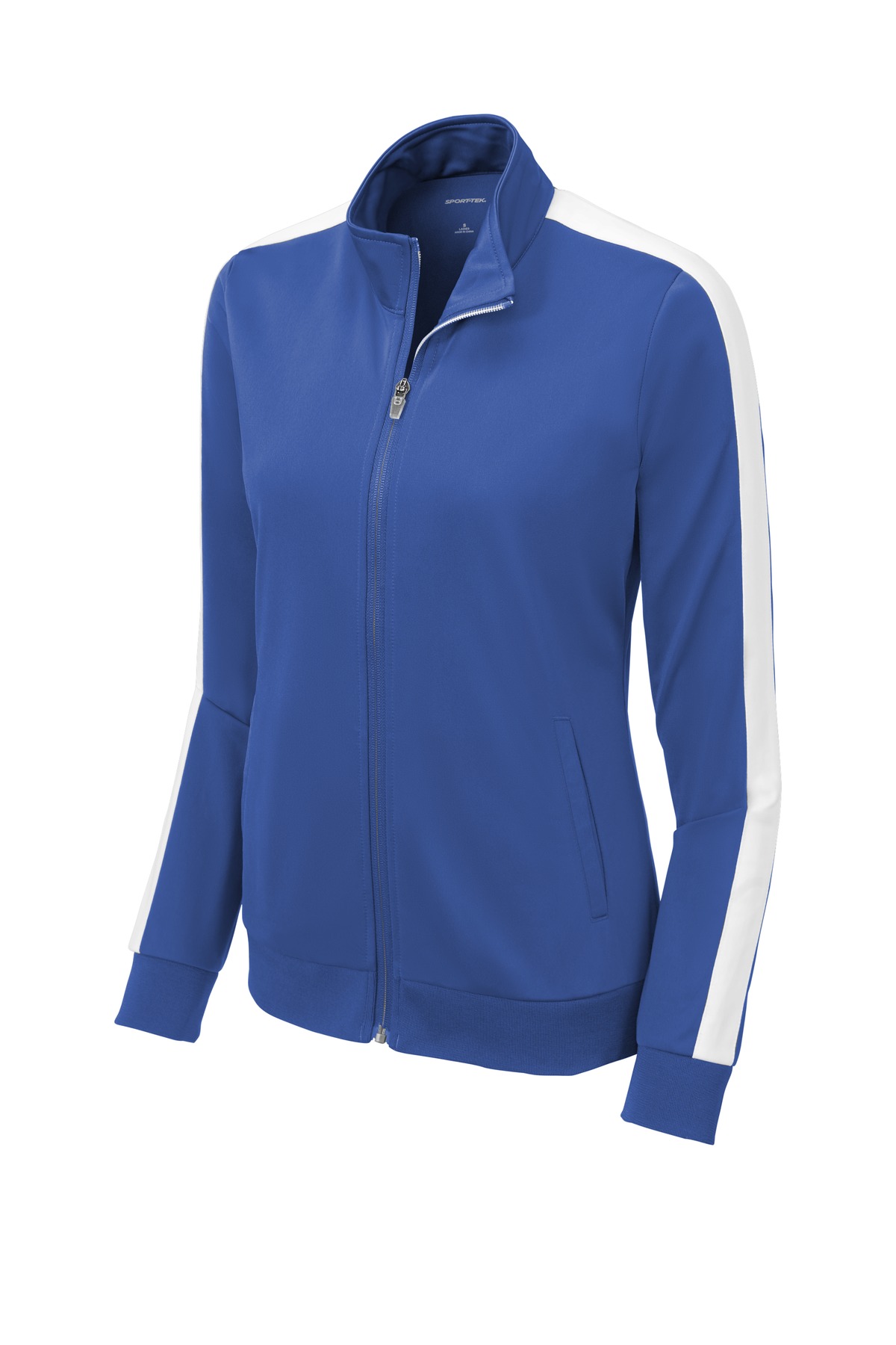 Sport-Tek Women's Tricot Sleeve Stripe Track Jacket. LST94 20