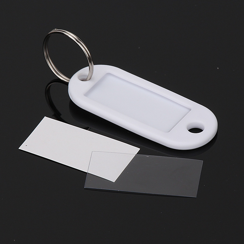 Key case a white paper card inside 3