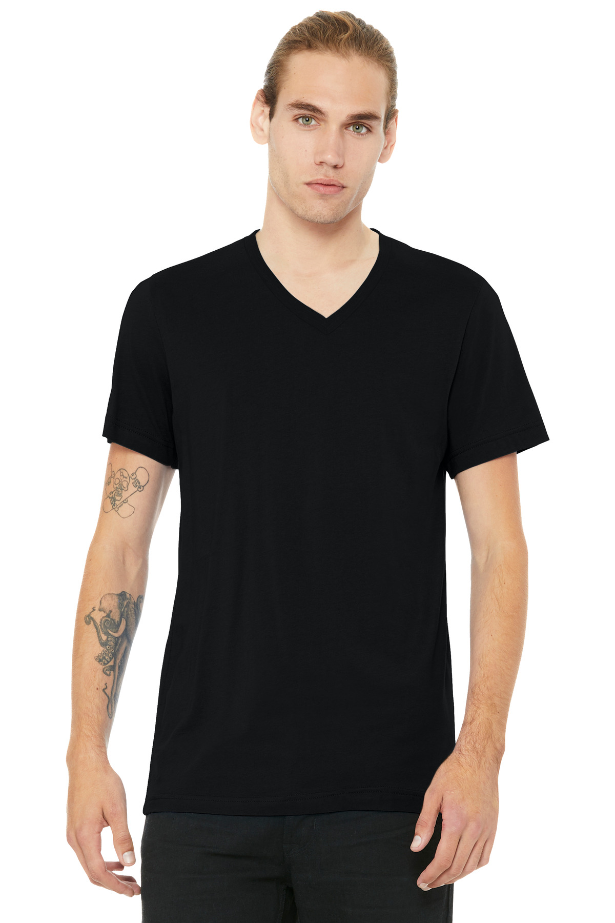 BELLA+CANVAS Unisex Heather CVC V-Neck Tee BC3005CVC 56