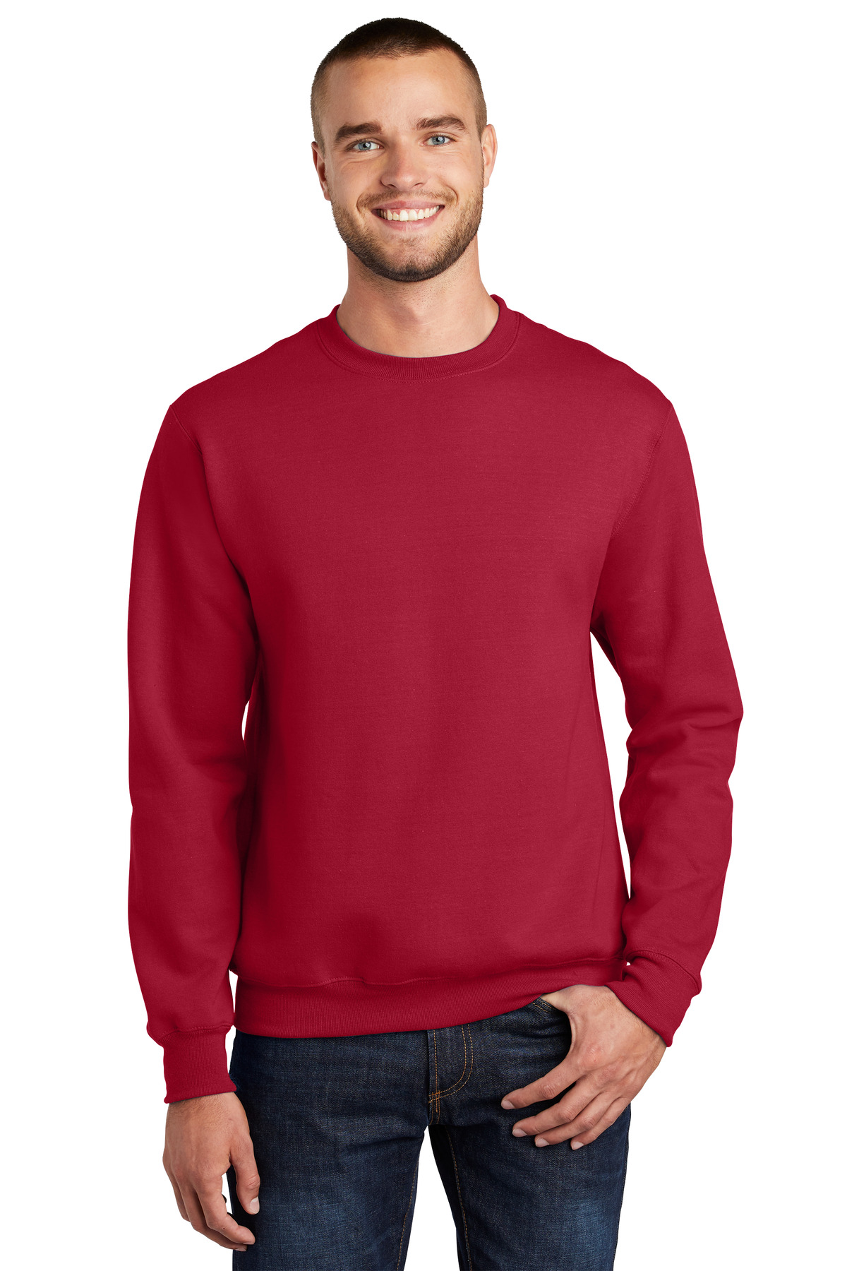 Port & Company® Essential Fleece Crewneck Sweatshirt, custom hoodie or sweatshirt with logo imprint 78