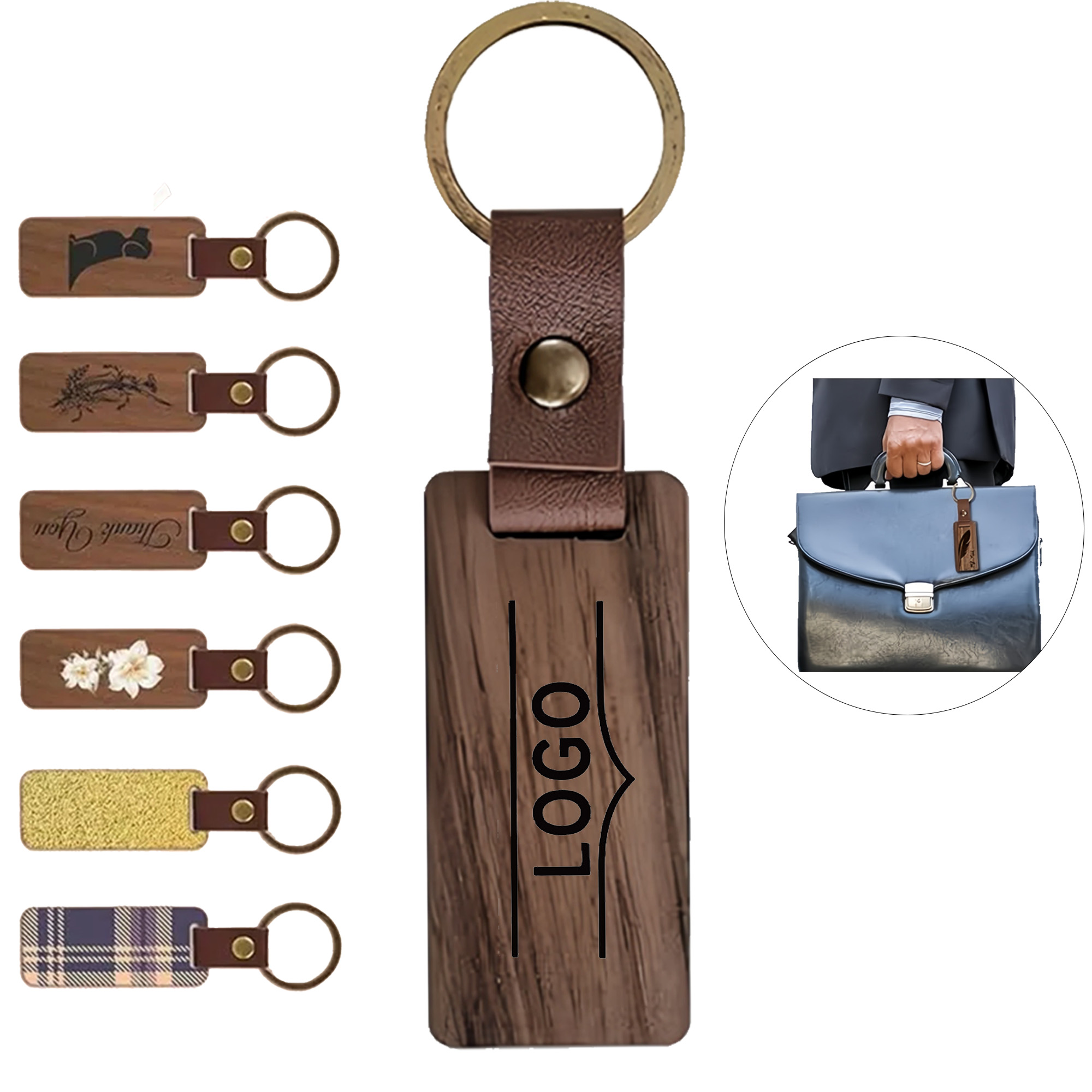 Recycle Bamboo Keychain 2