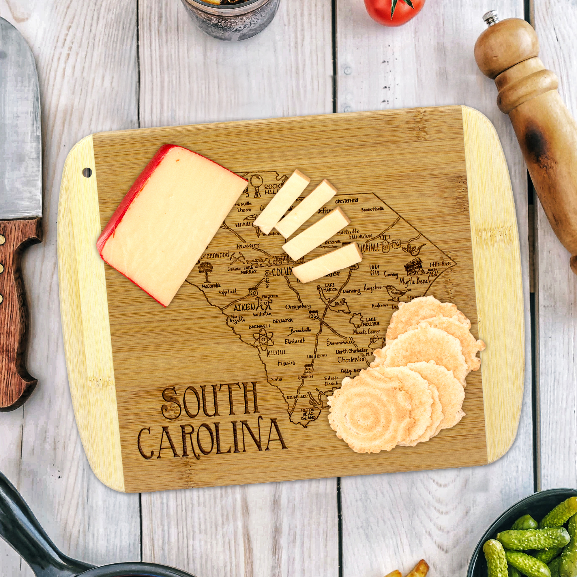 A Slice of Life South Carolina Serving & Cutting Board 7