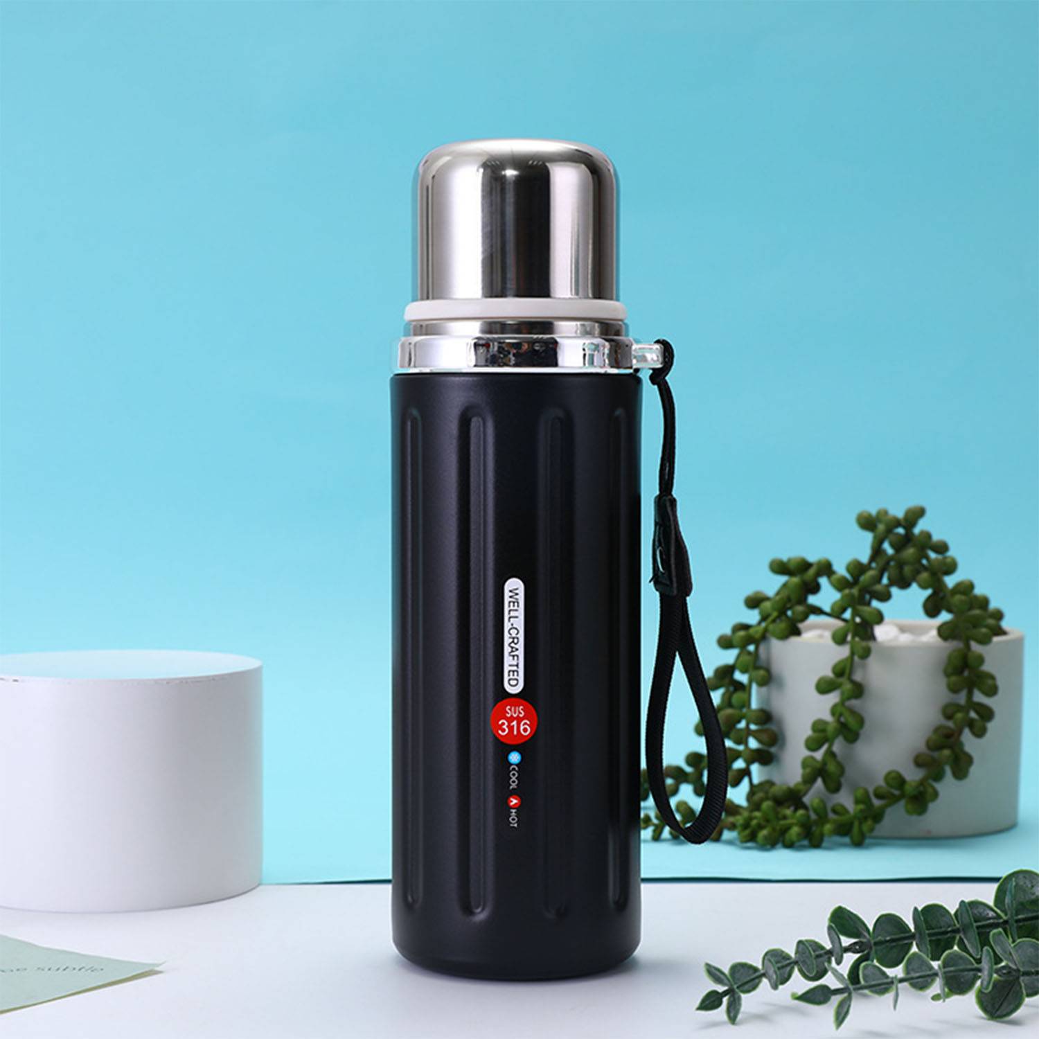 28 oz 316 Stainless Steel insulated cup with rope 7