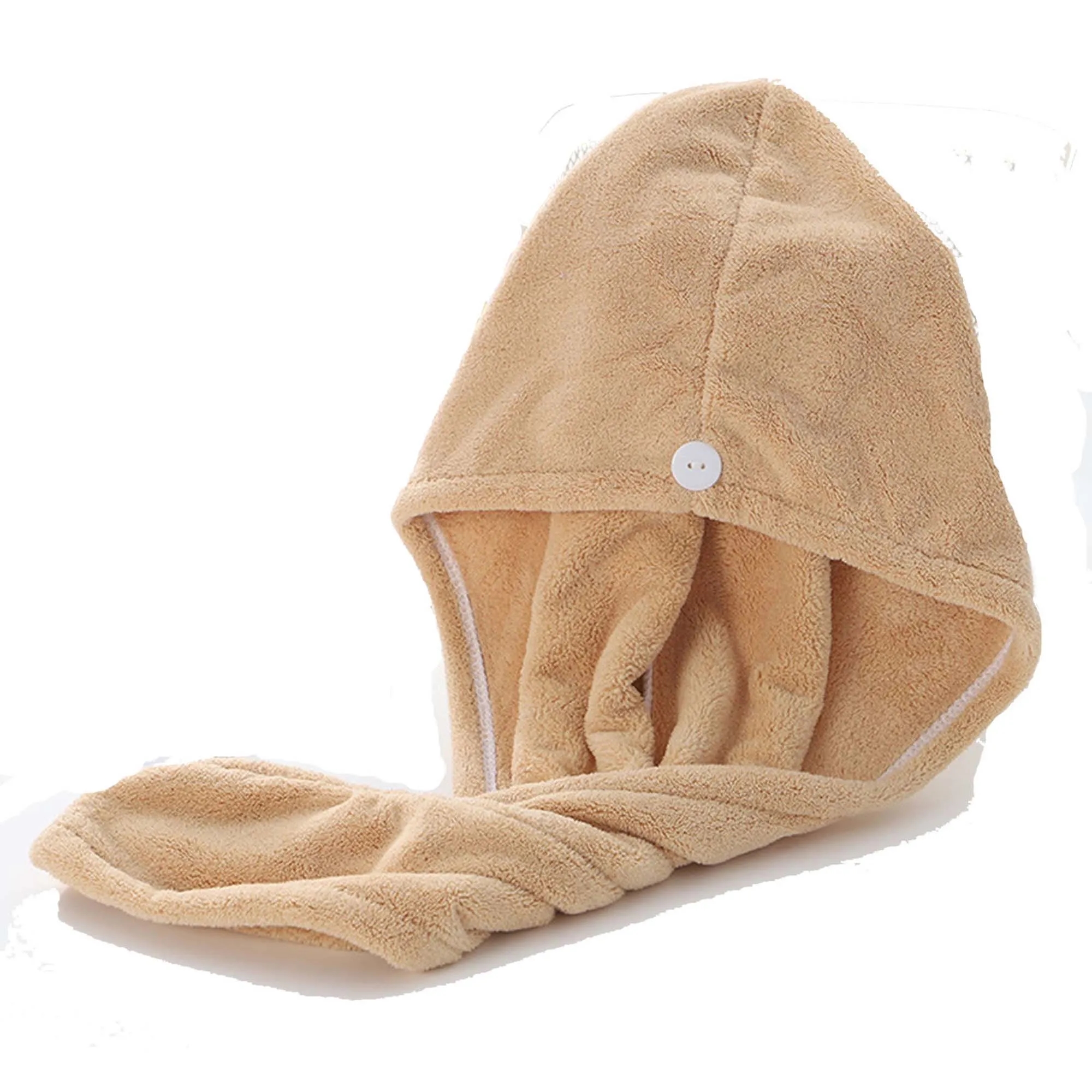 Coral Velvet Hair Fast Dry Towel Cap 3