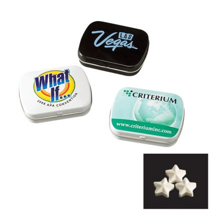 Domed Tin with Star Shaped Mints 6