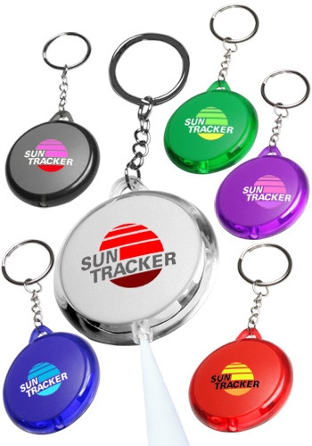 Round Translucent Light Keychain 1