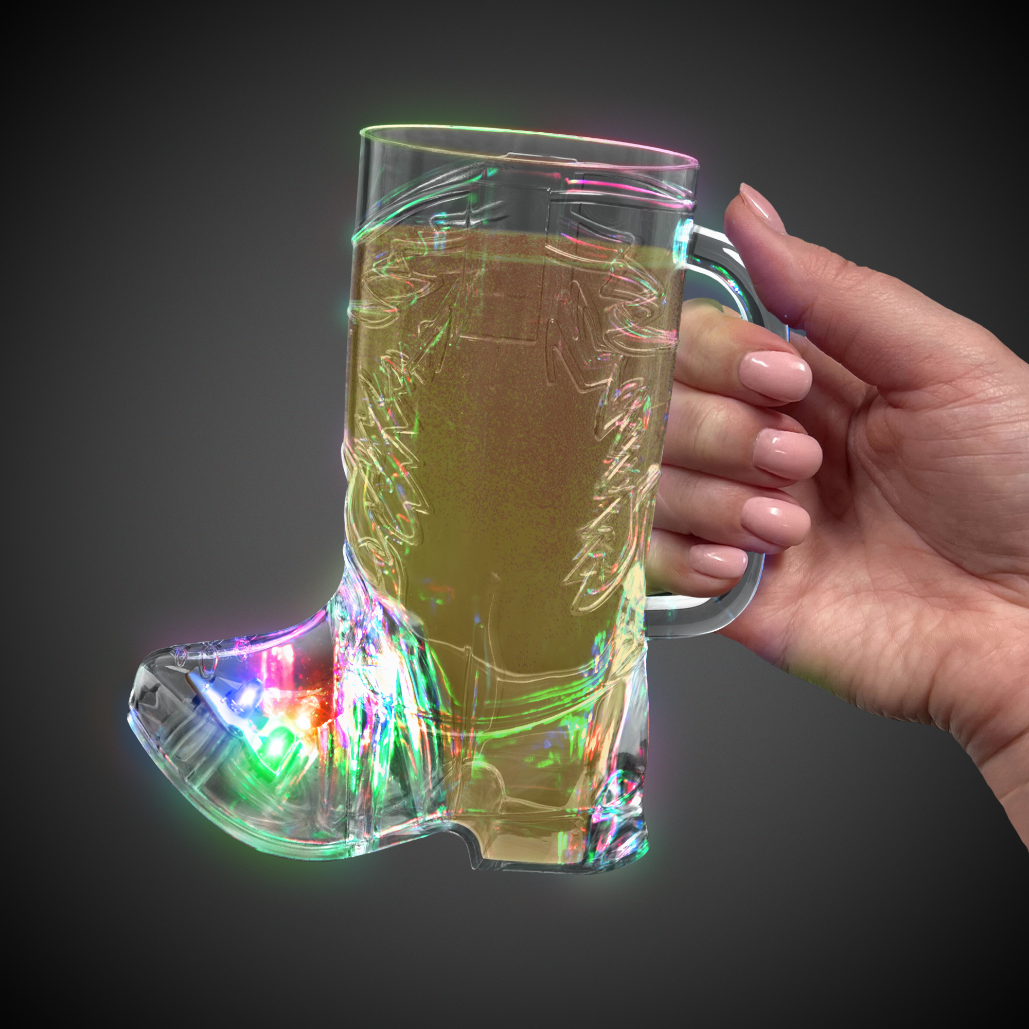 Cowboy Boot Shape Light Up Cup 5