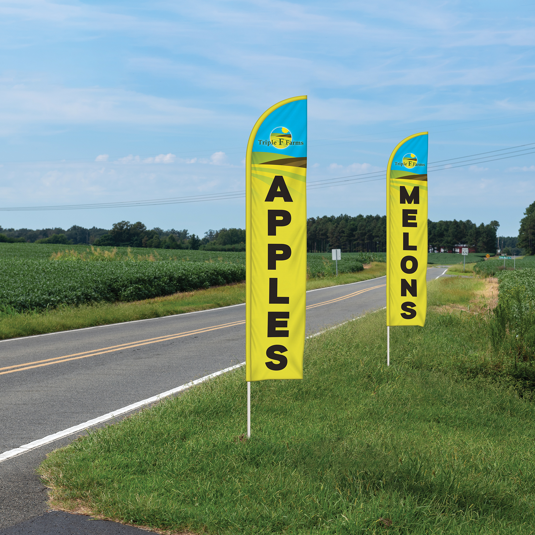 10' Double Sided Portable Half Drop Banner w/ Hardware Set 8