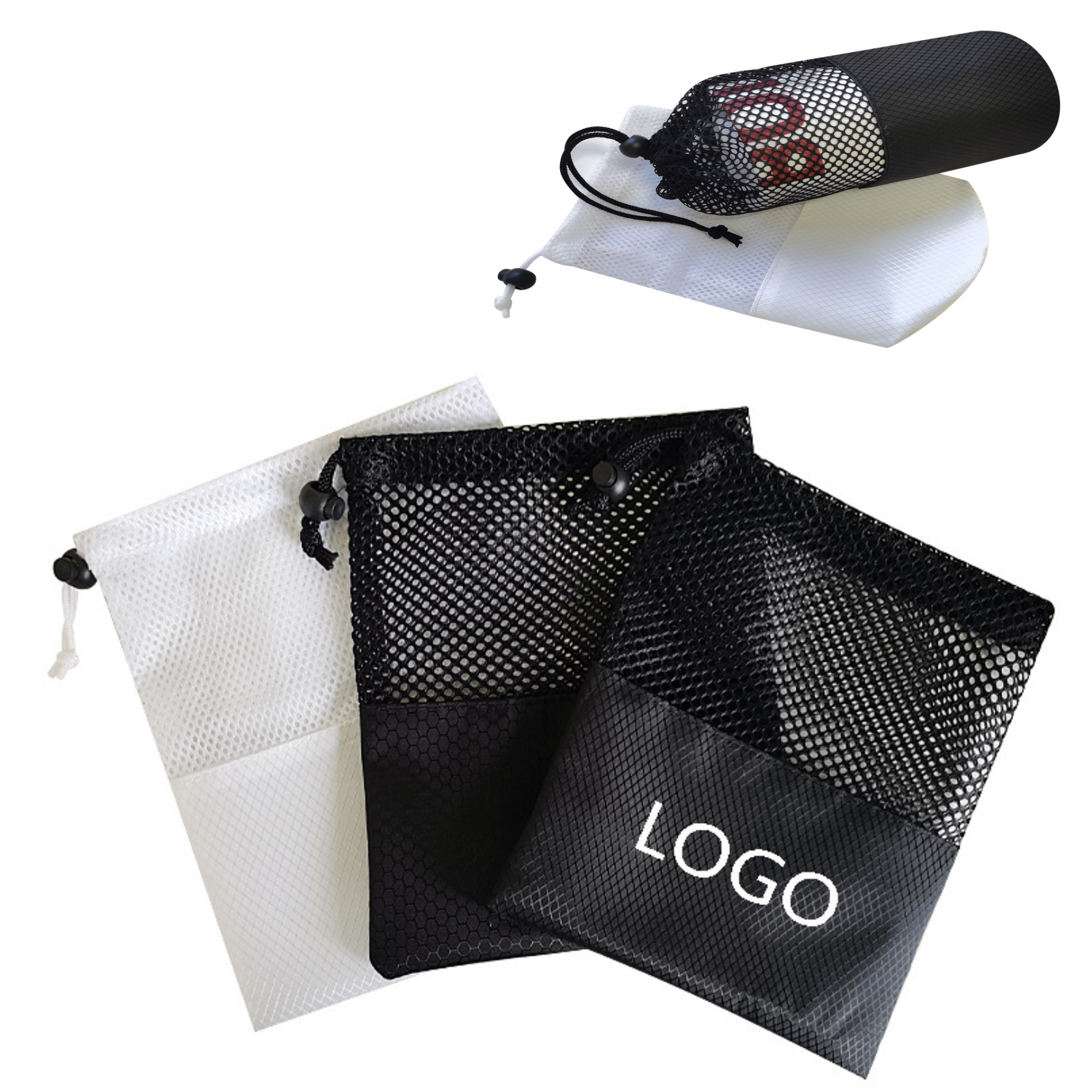 Customize Mesh Drawstring Storage Bag 2
