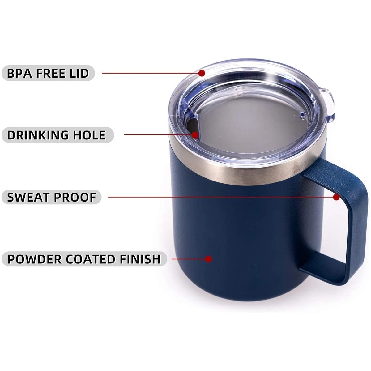 12 oz.Custom Double Wall Vacuum Insulated Coffee Mug 2