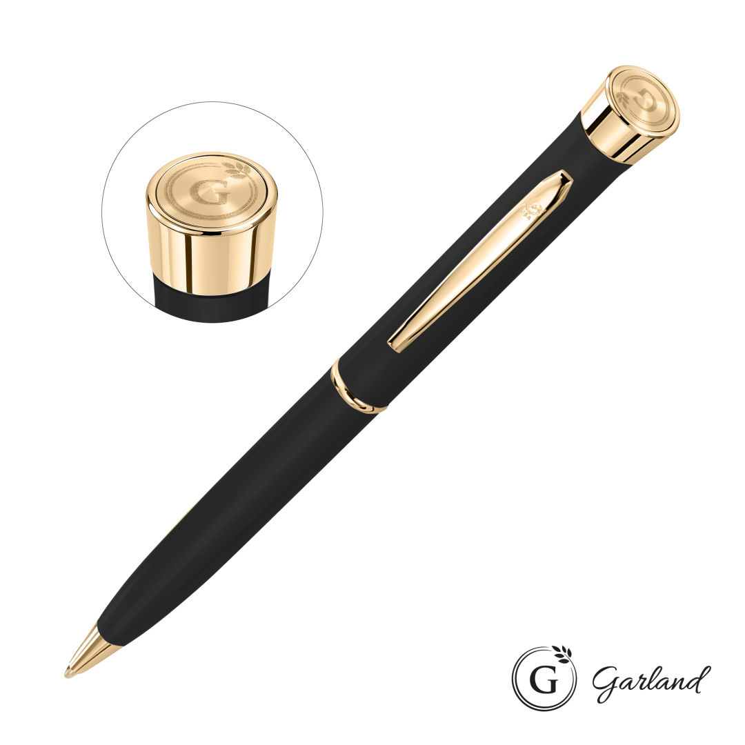 Garland® Color Matte Emblem Twist Ballpoint Pen - Gold 18