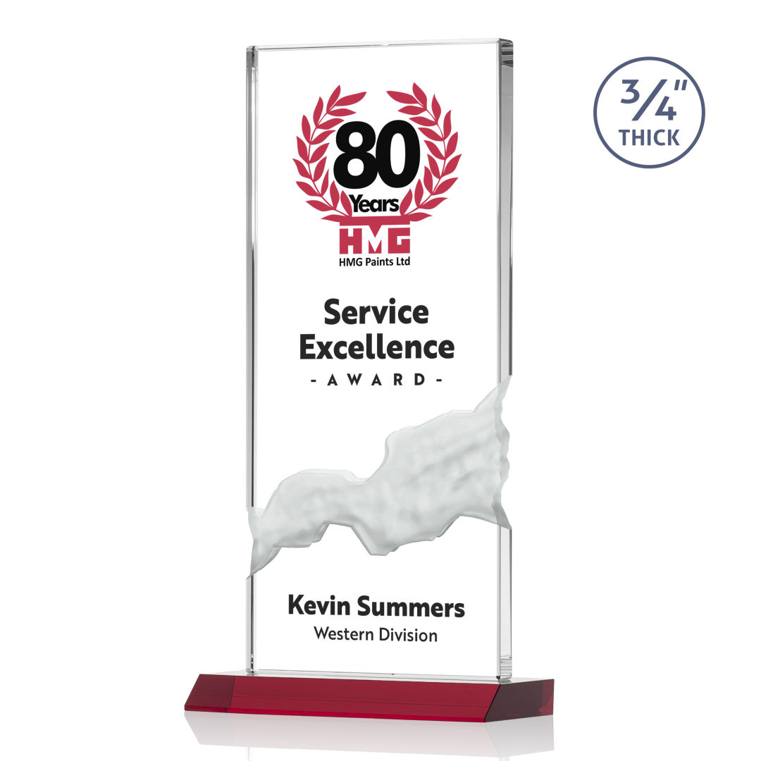 Poole VividPrint™ Award - Red 7
