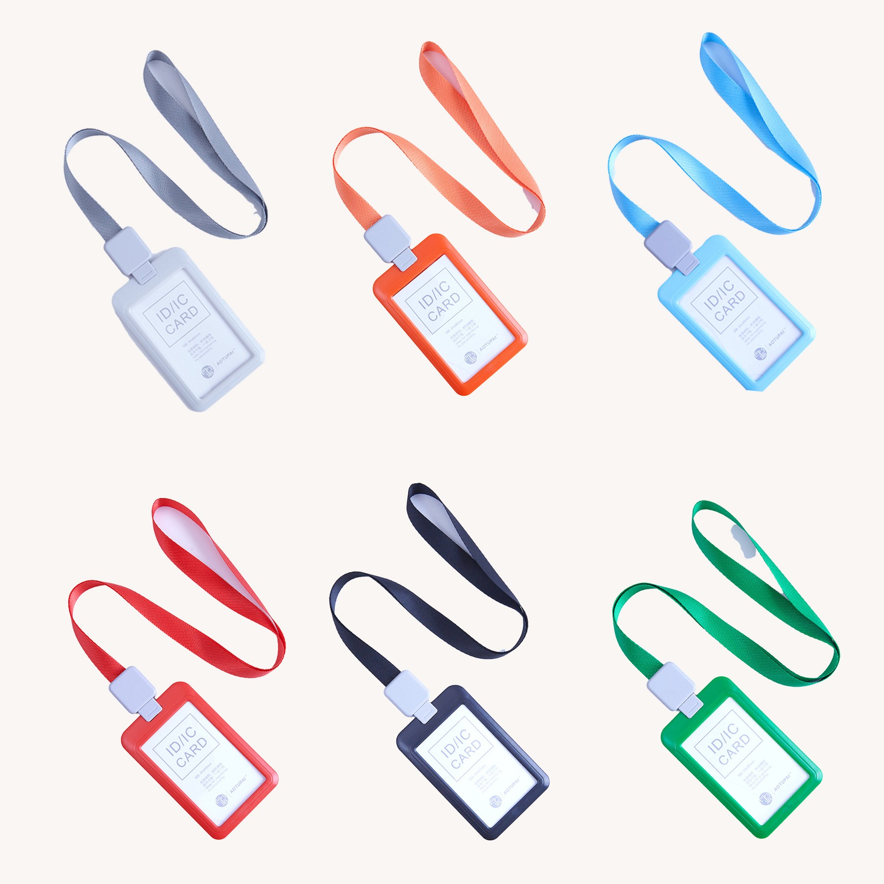 Square Retractable ID Badge Holder 3