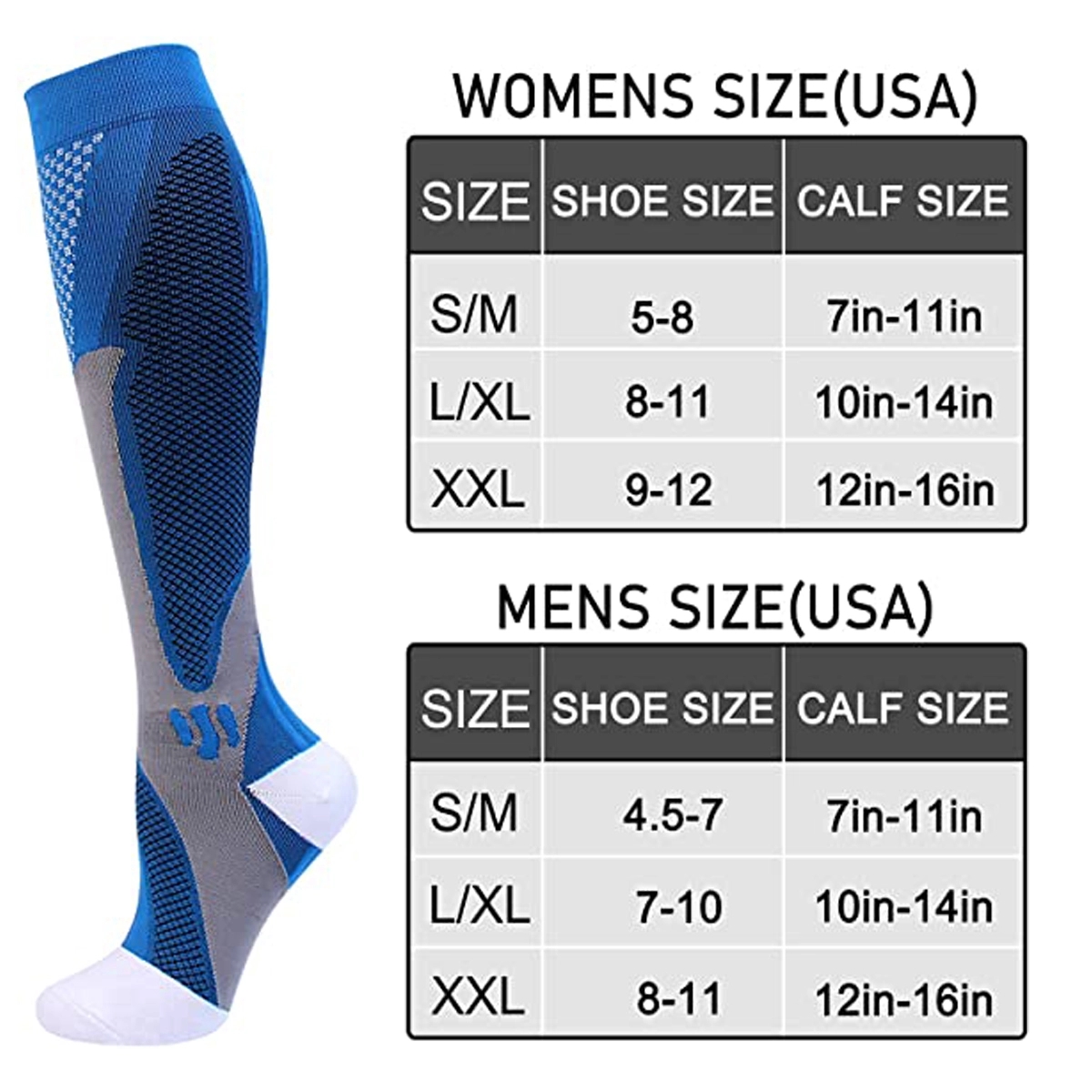Compression Socks for Men and Women 20-30 mmHg 5