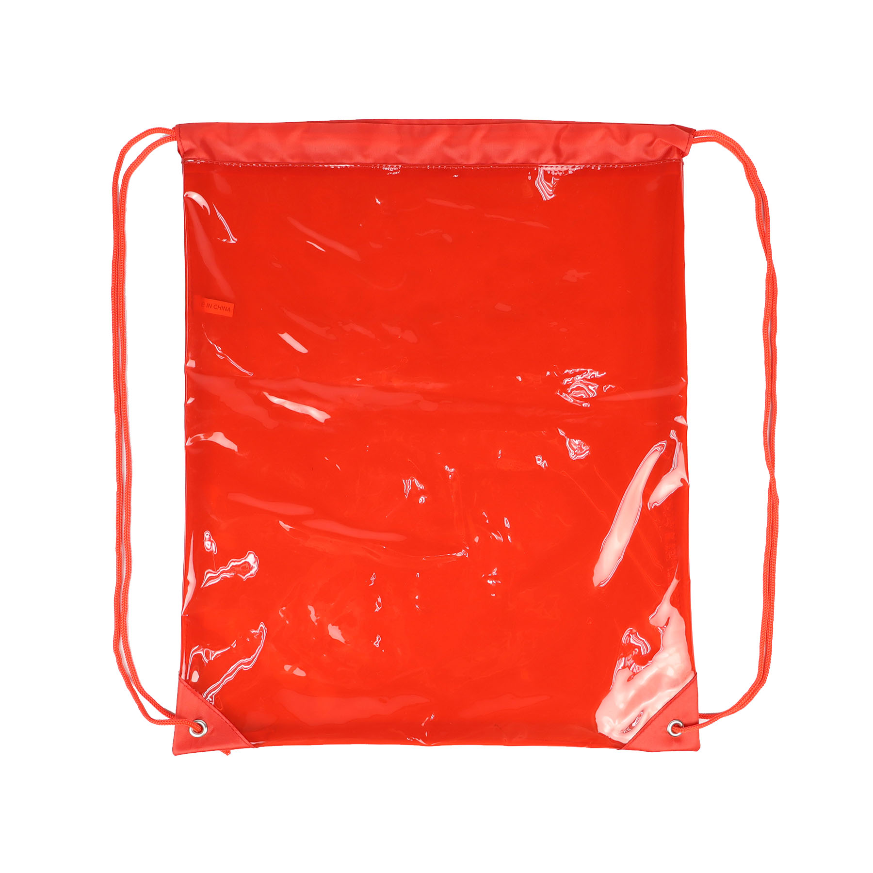 Clear Reinforced Corners Drawstring Backpack 2