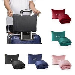 2 in 1 Airplane Travel Pillow Blanket 2