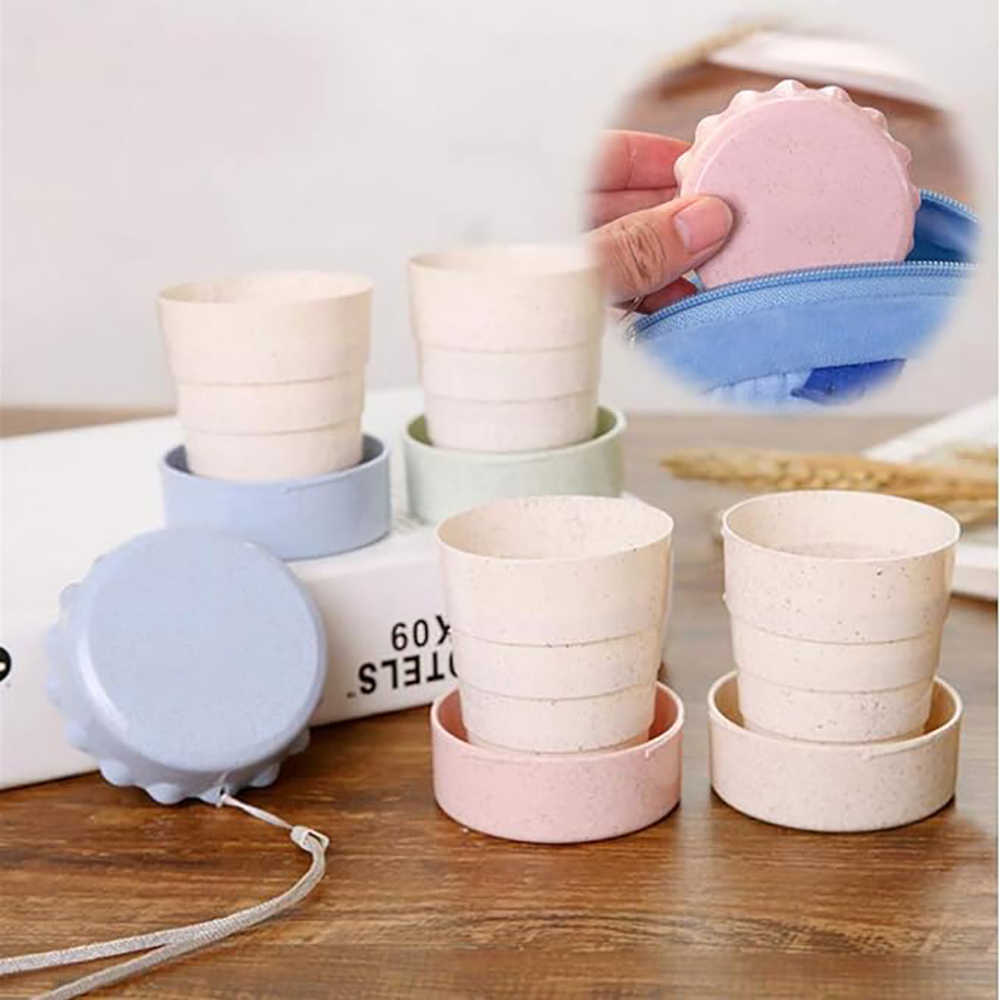 Portable Collapsible Folding Cup With Lid 7