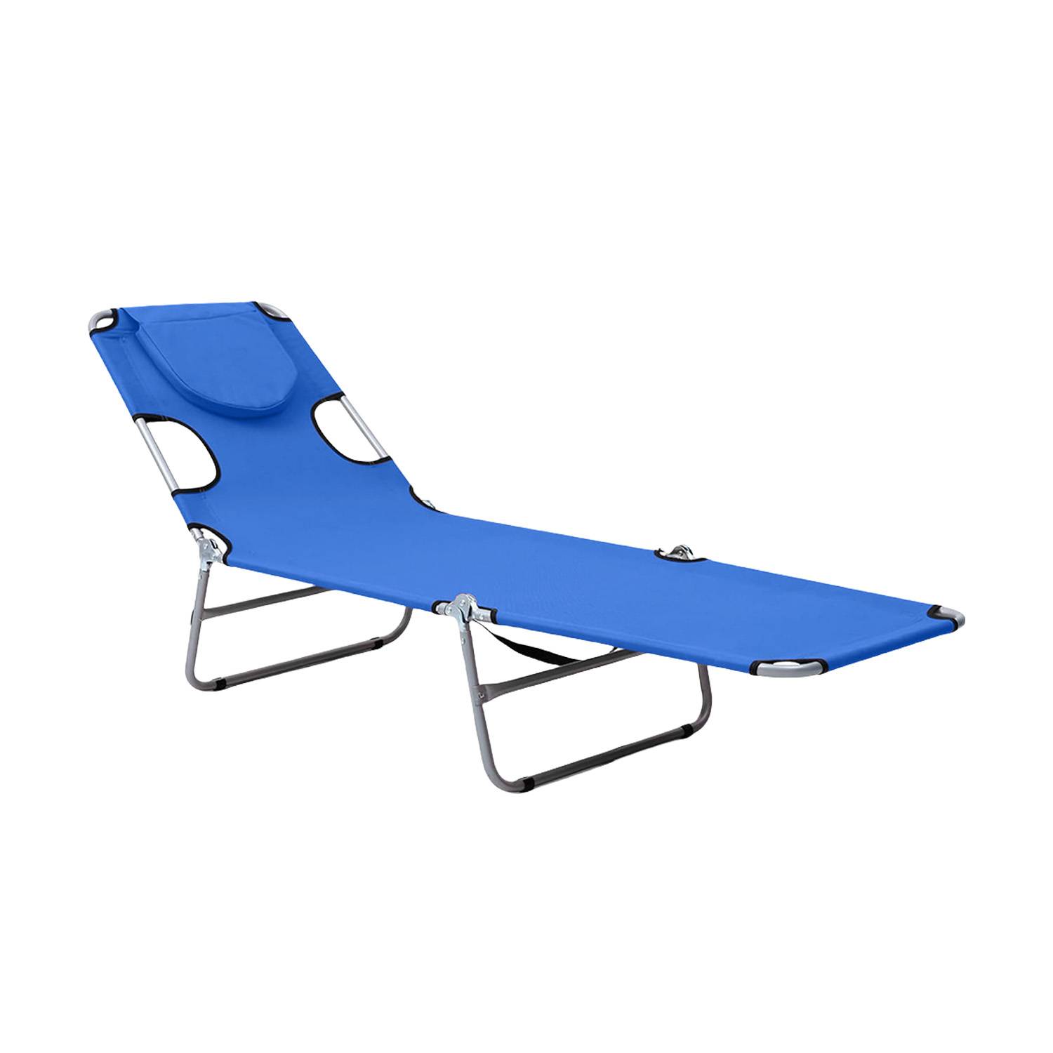 Detachable Tanning Pillow Folding Beach Lounge Chair 8