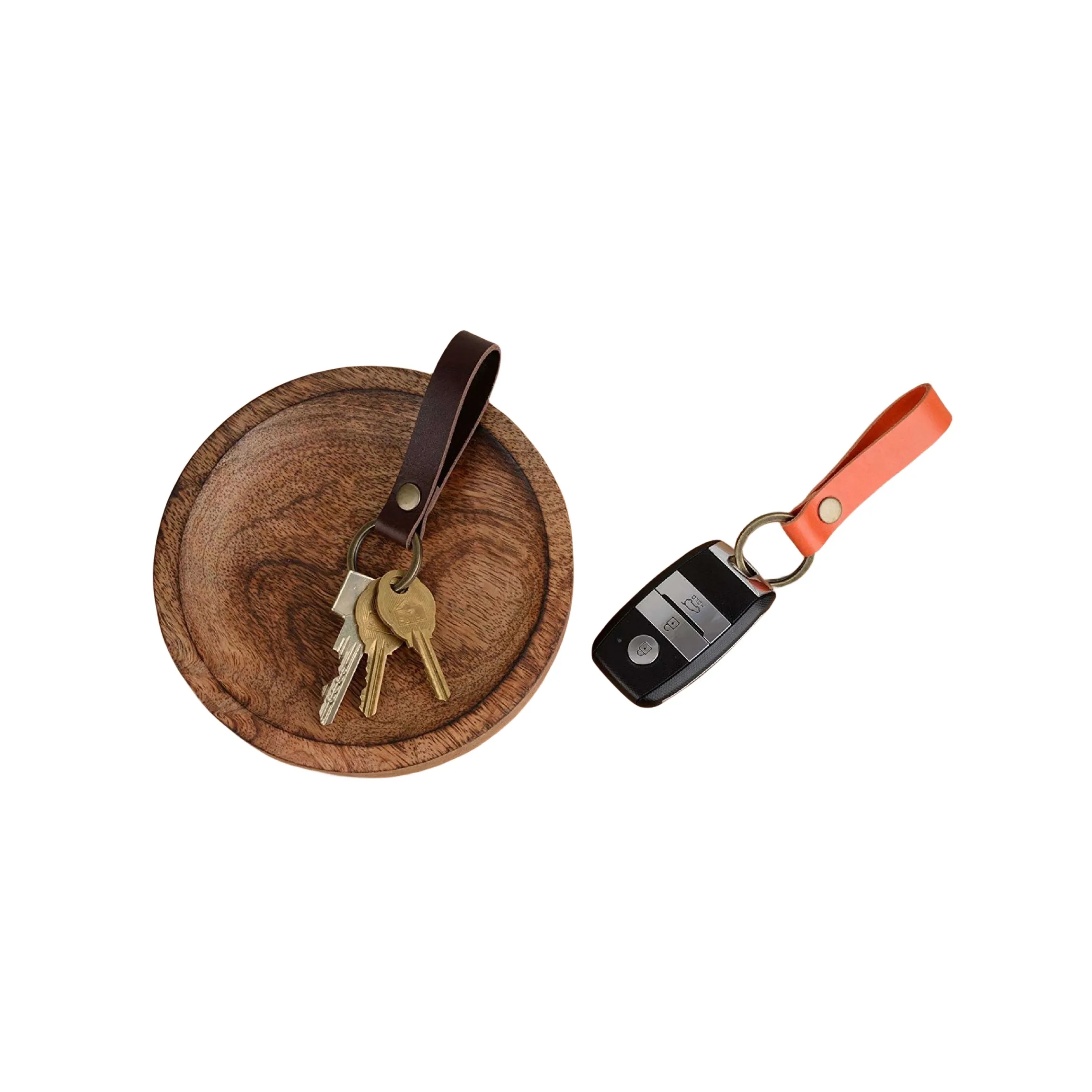 Cowhide keychain 1