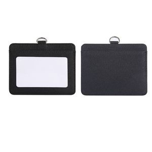 RFID Blocking PU Leather Card Holder with Lanyard 22