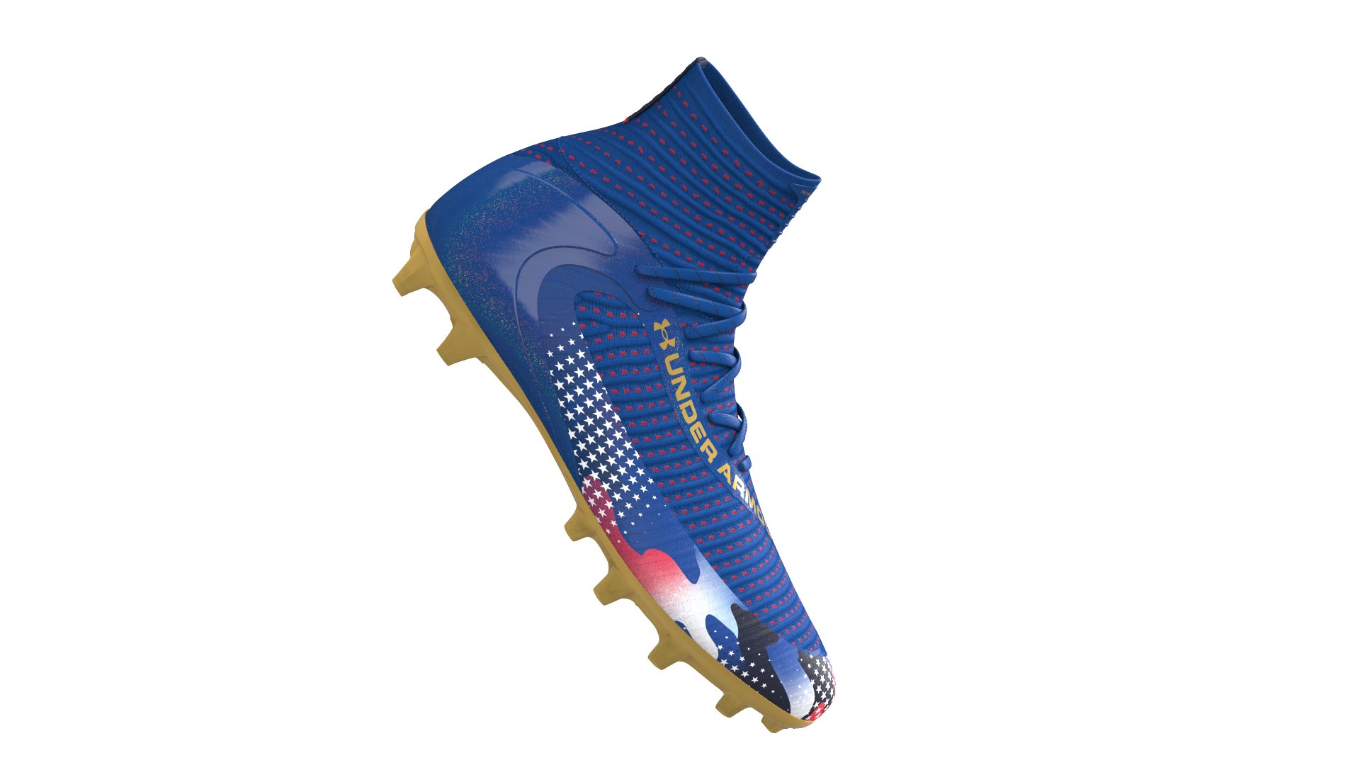 Men's UA Highlight 2 MC USA Football Cleats, custom athletic wear with logo imprint 2