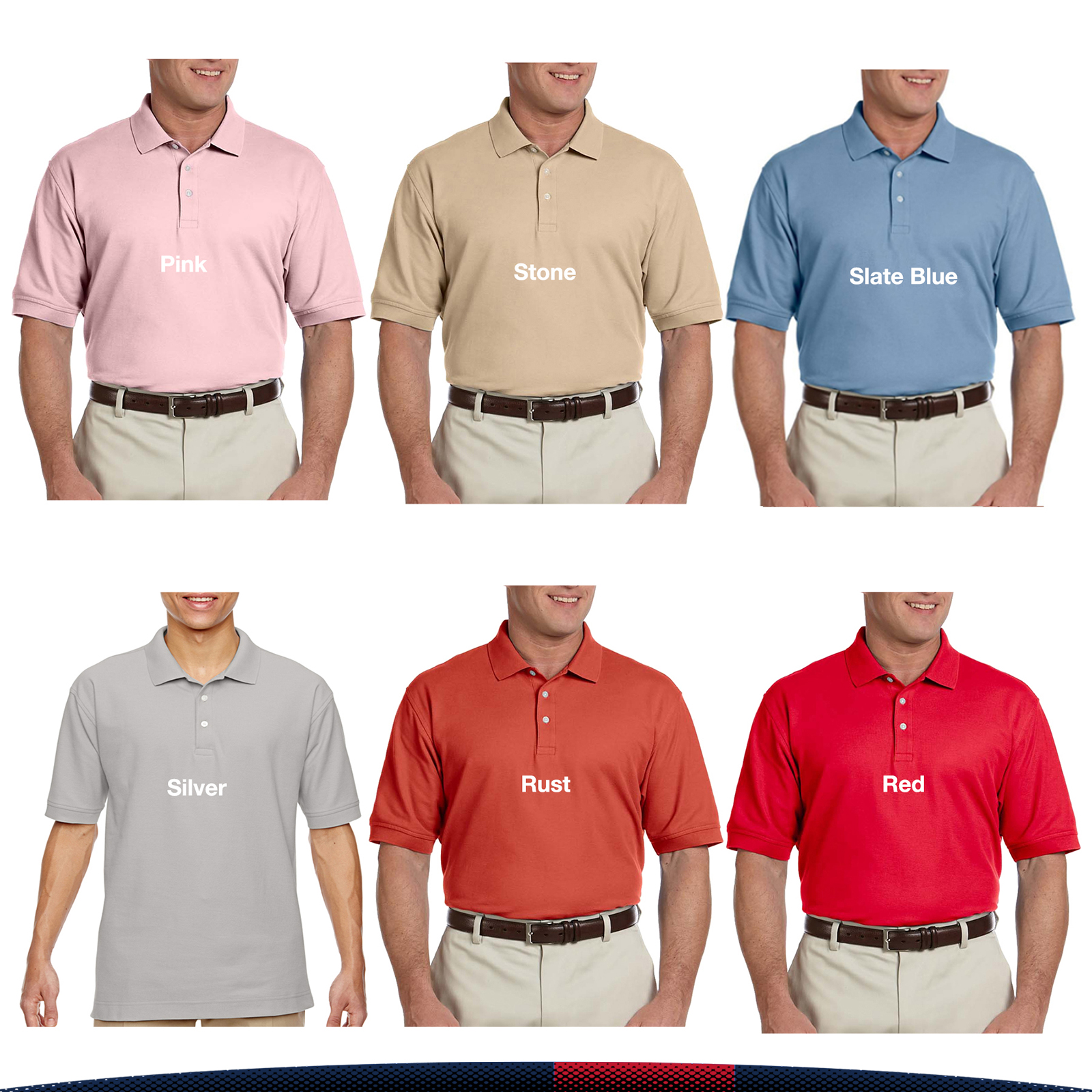 Devon & Jones® Men's Cotton Polo Shirts 2