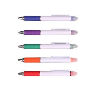 Color Barrel Pen With Yellow Highlighter 9