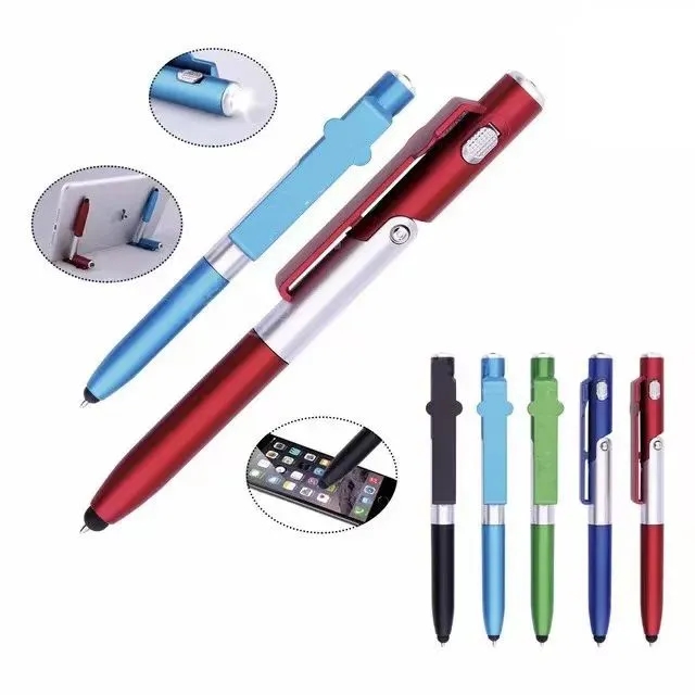 4 in 1 Multi-function Phone Stand LED Stylus Ballpoint Pen 1
