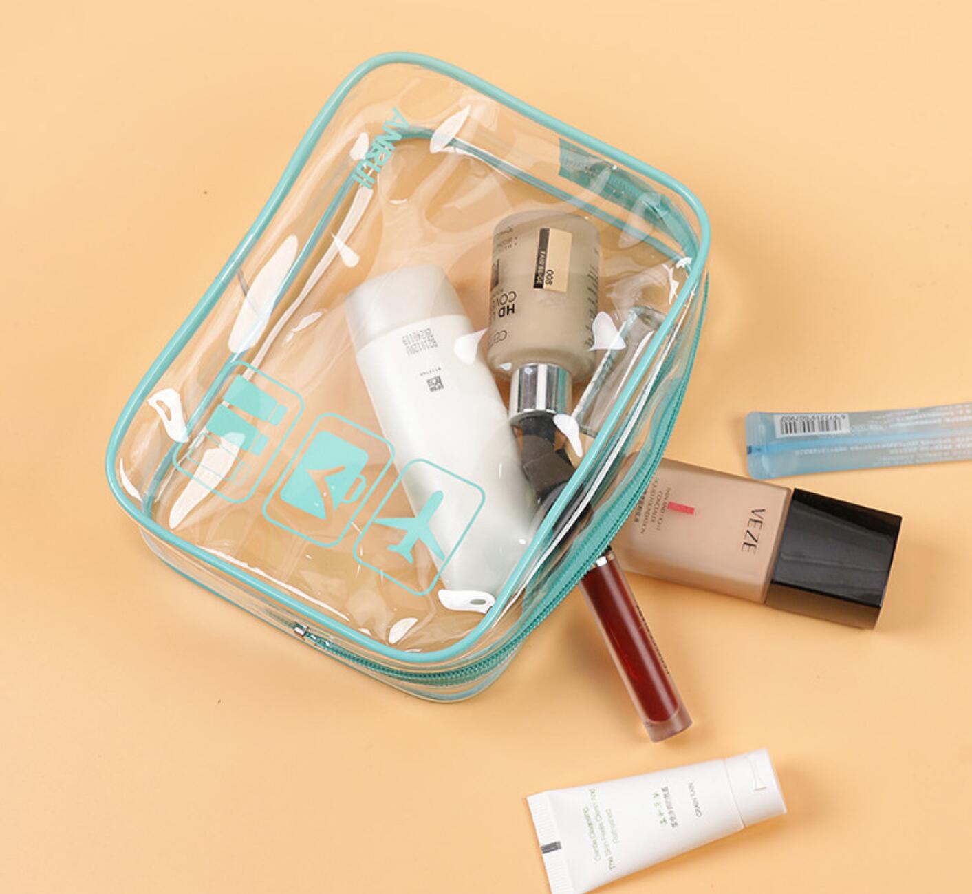Clear PVC Zippered Travel Pouches 2