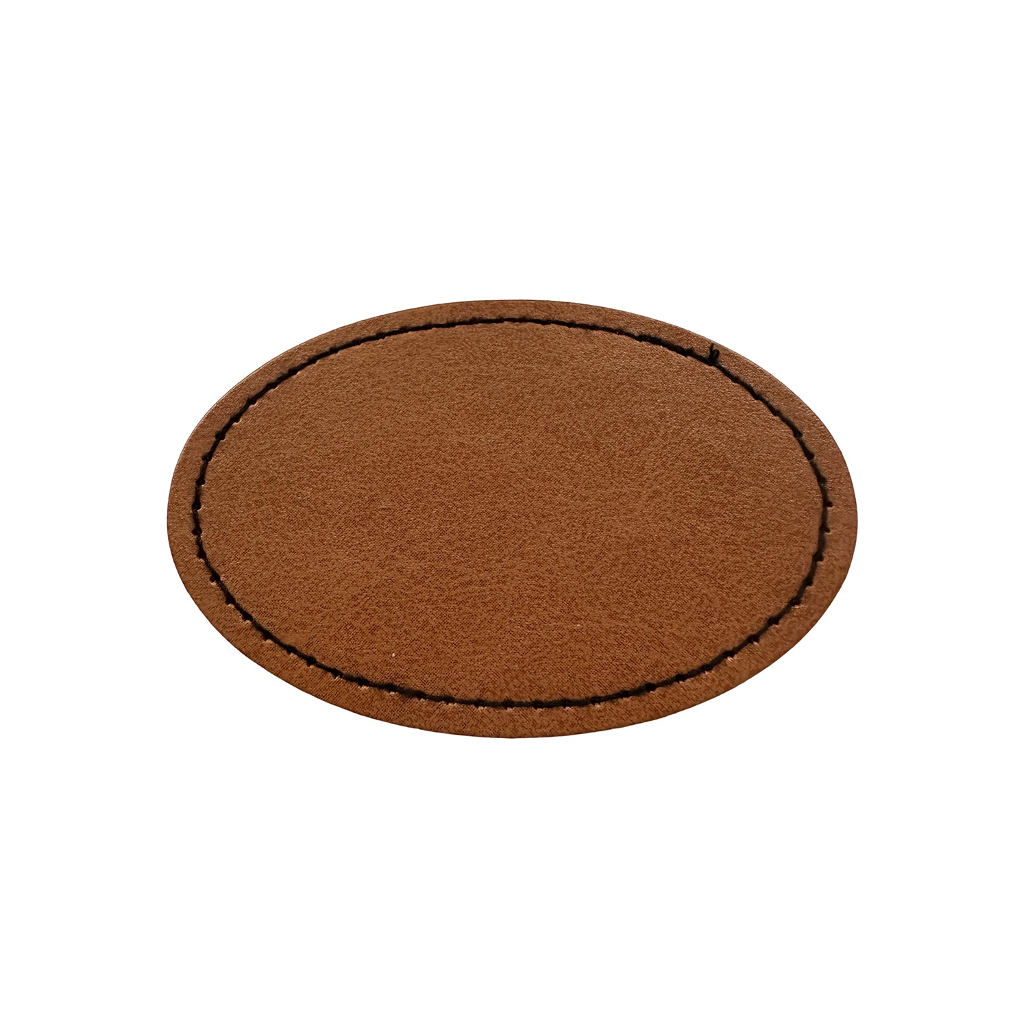 Oval Shaped Leatherette Patch 3