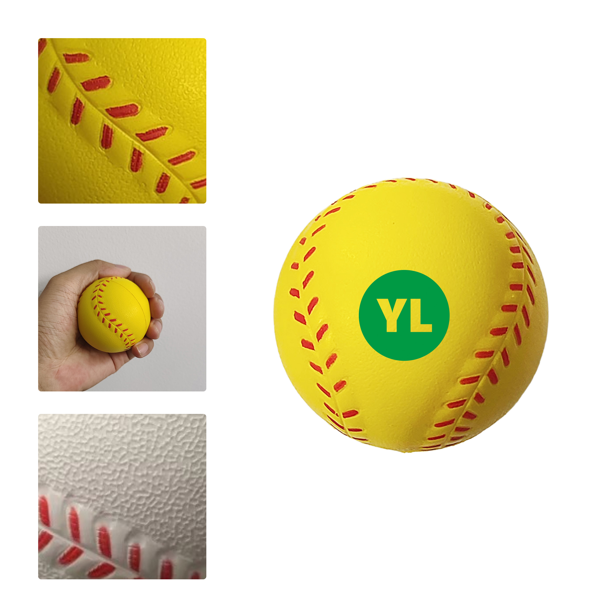 MOQ 50 PU Foam Baseball Stress Ball 1