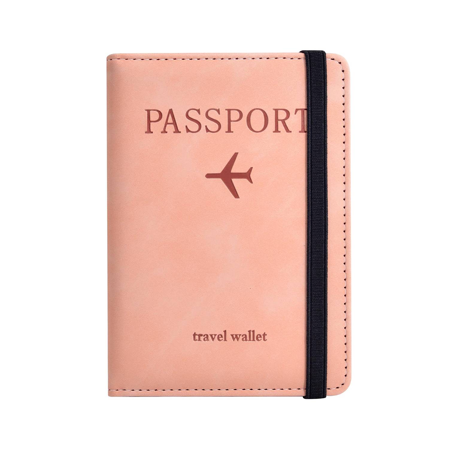 Stylish Pu Leather Rfid Travel Passport Holder 3