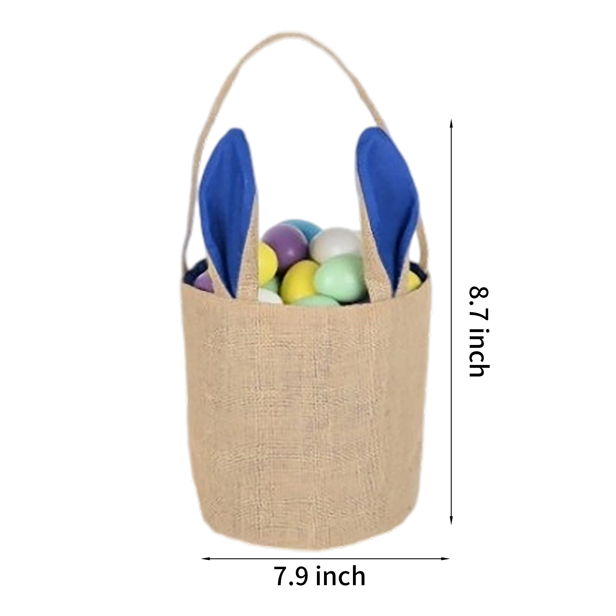 Jute Rabbit Ear Tote Bag 8.7" x 7.9" 6