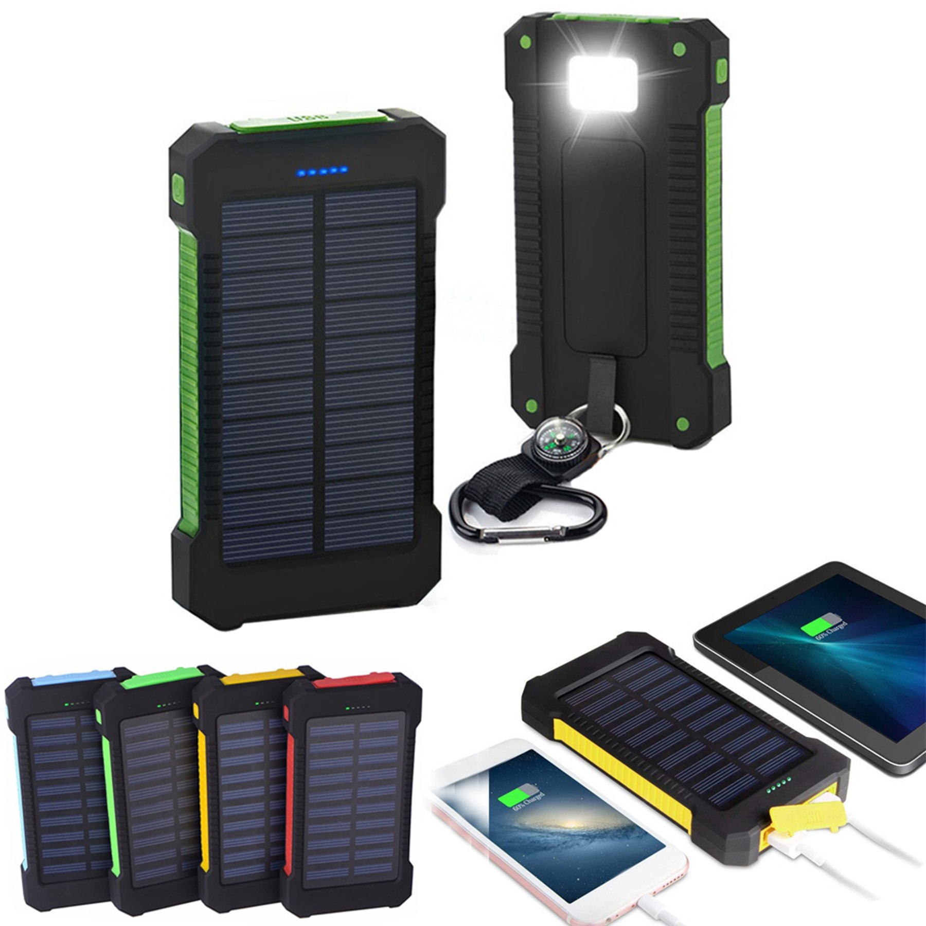 6000mAh Solar Power Bank