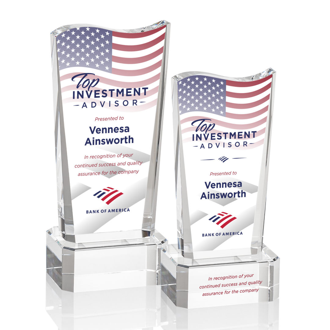 Violetta VividPrint™ Award on Base - Clear