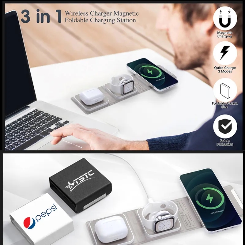 Portable 3 in 1 Travel Wireless Charger 5