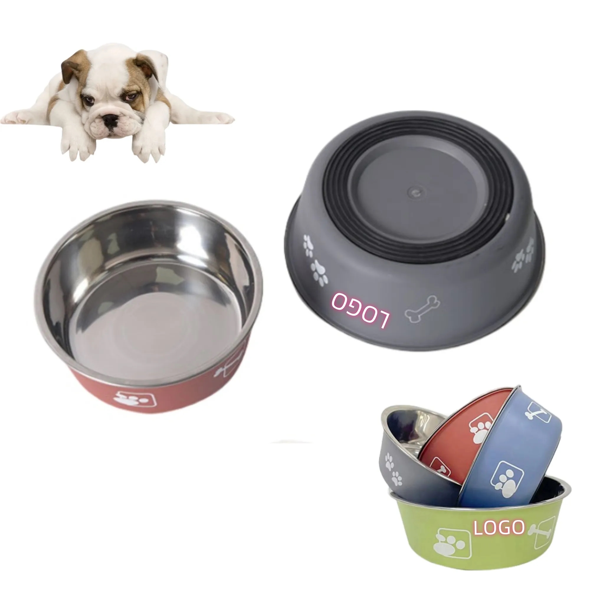 Pet Dog Food Bowl Anti-slip