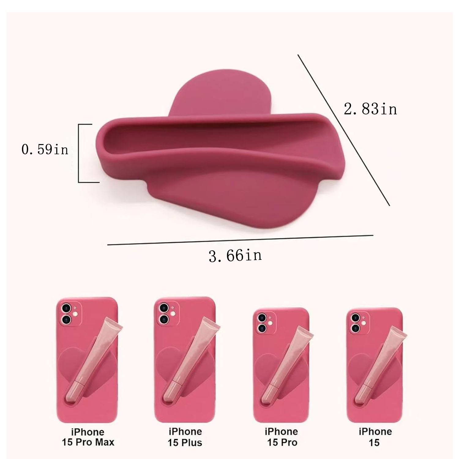 Portable lipstick silicone holder 1
