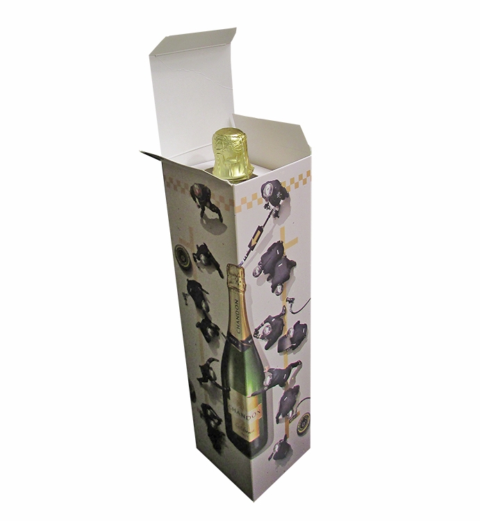 3 1/2" x 3 1/2" x 12 3/4" - Chipboard Champagne Box 1