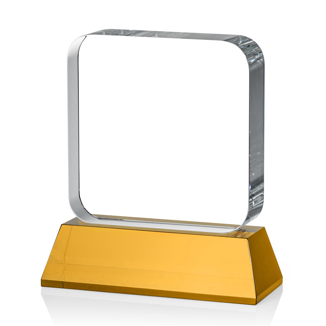 Flamborough VividPrint™ Award on Base - Amber 17