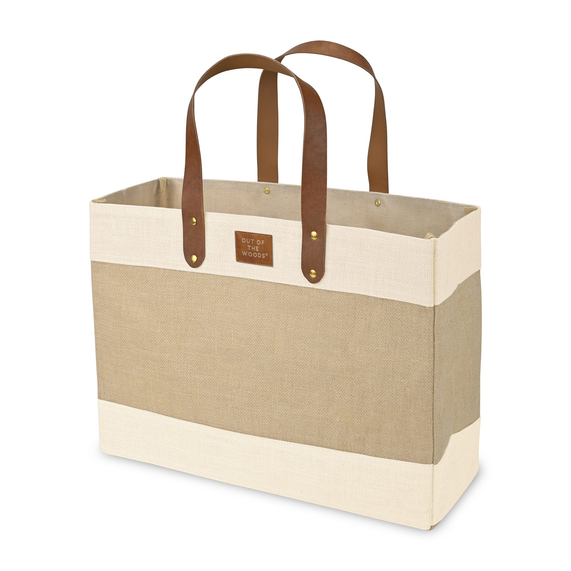 Out of the Woods® Jute Market Tote, custom tote bag with logo imprint 28