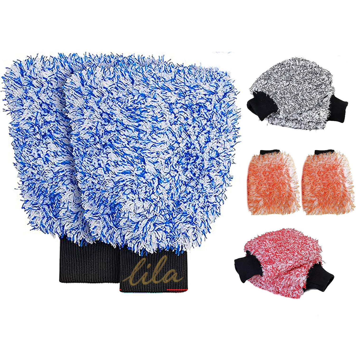 Microfiber Scratch Free Car Wash Gloves 4