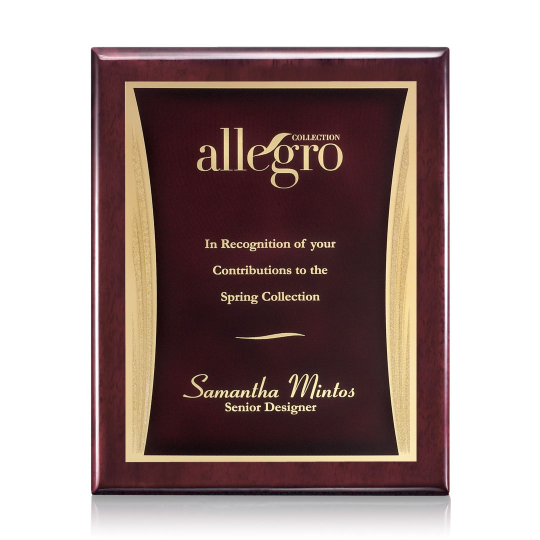 Oakleigh/Showtime Plaque - Rosewood/Red 4