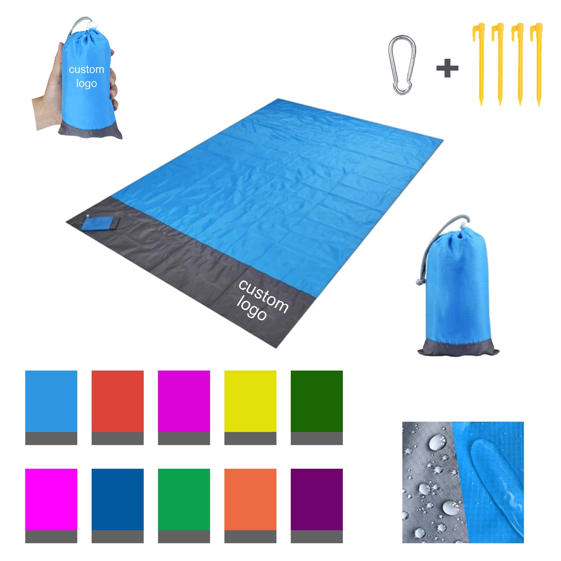 Portable Beach Blanket Picnic Mat 4