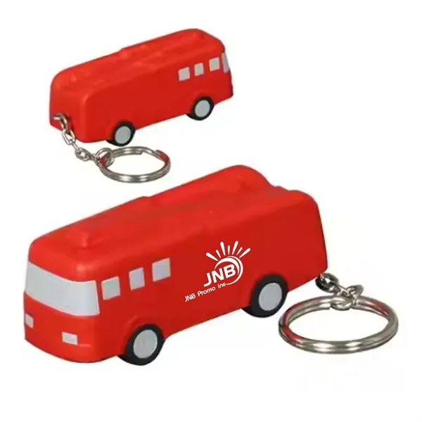 Fire Truck Stress Ball Keychains