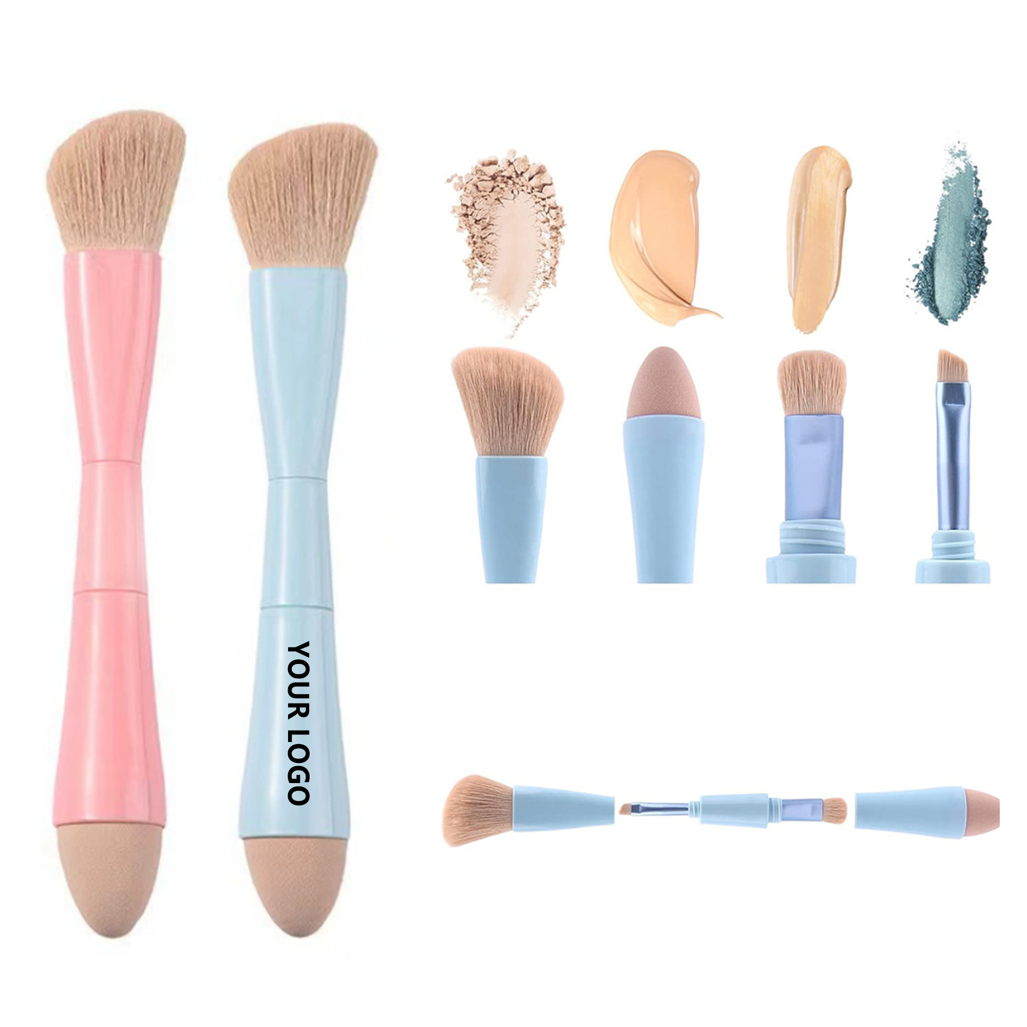 4-In-1 Portable Makeup Brush 2