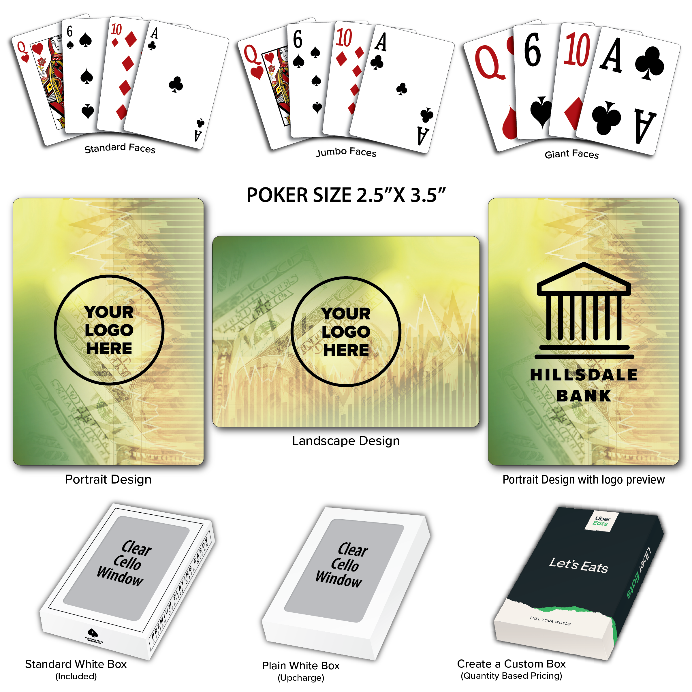Financial Theme Poker Size Playing Cards