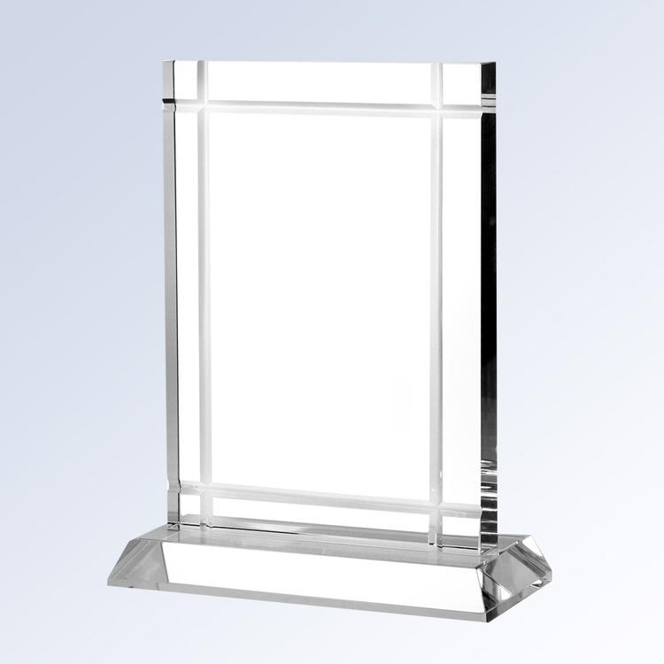 Clear Deco Optical Crystal Award. 1